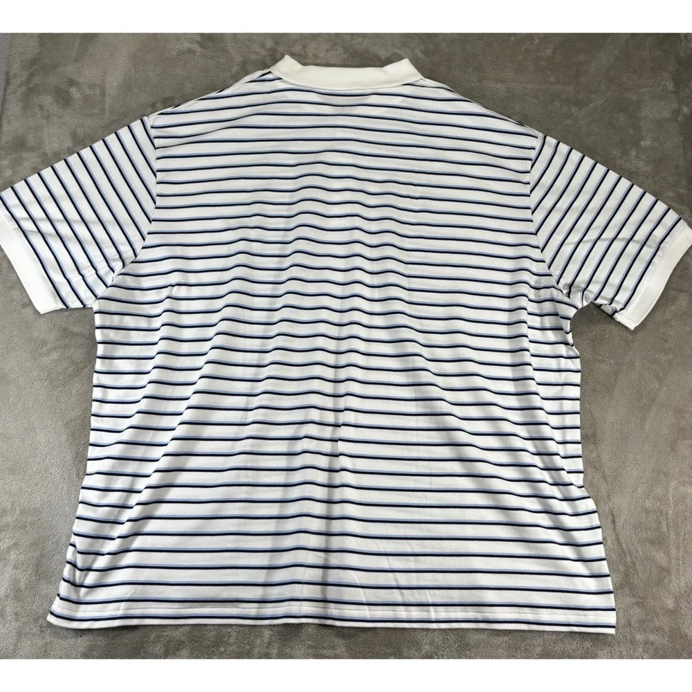Polo Ralph Lauren Polo Shirt Mens 5XB White Striped NEW Short Sleeve M Classics